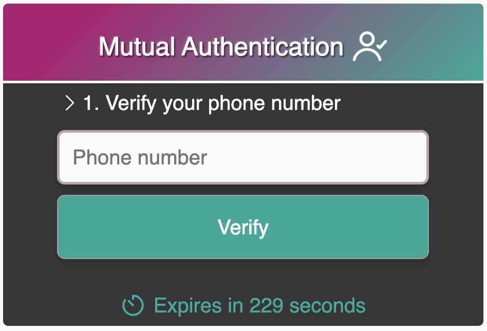 Mutual authentication client side empty