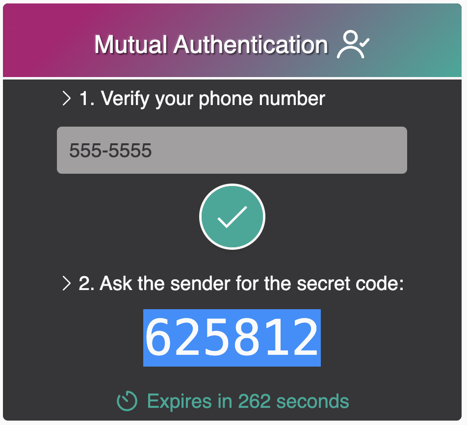 Mutual auth field is valid