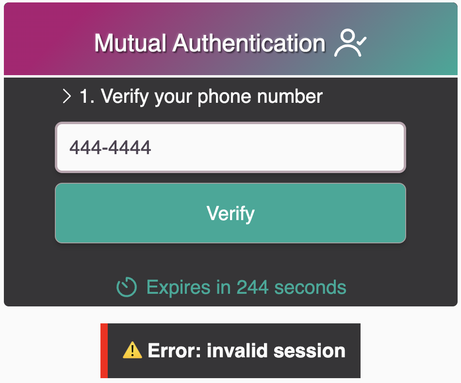 Mutual auth client is invalid