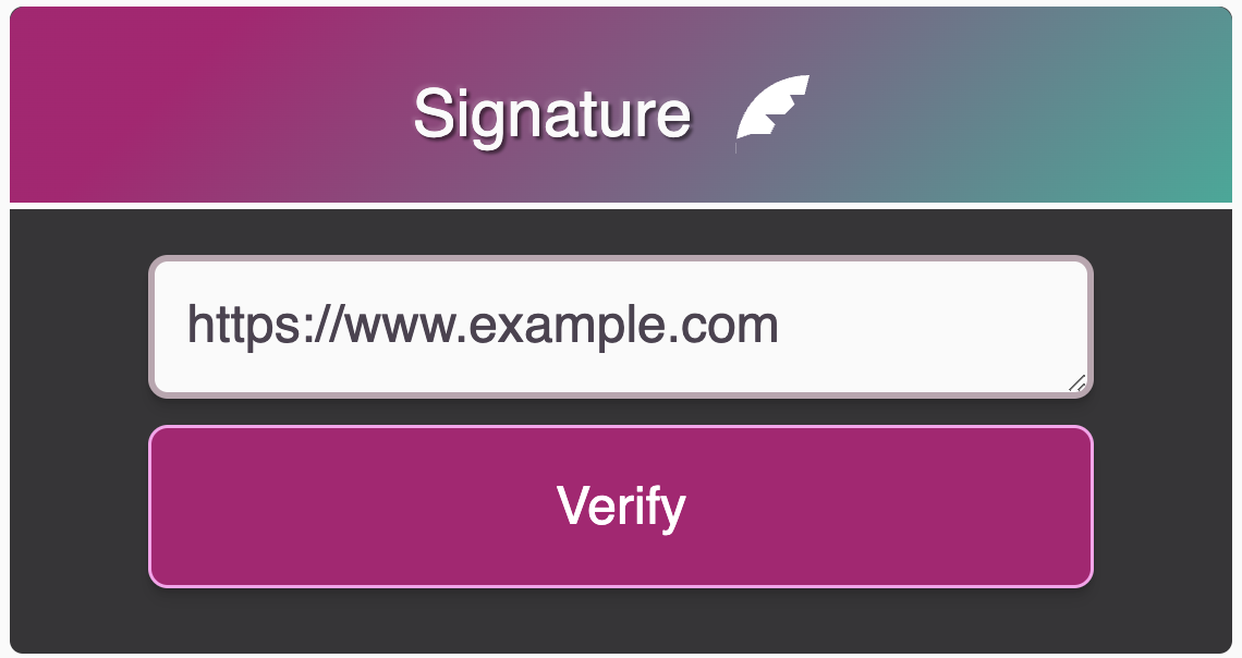 Signature client manually filled